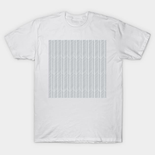 Herringbone Grey 2 T-Shirt by ProjectM